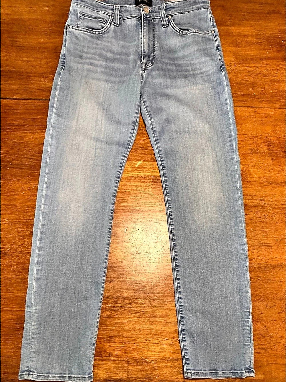 34 Heritage Courage Mid-Rise Straight Leg Jeans Straight Leg Jeans Blue Waist 34
